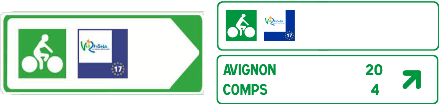 Panneaux de signalisation ViaRhôna