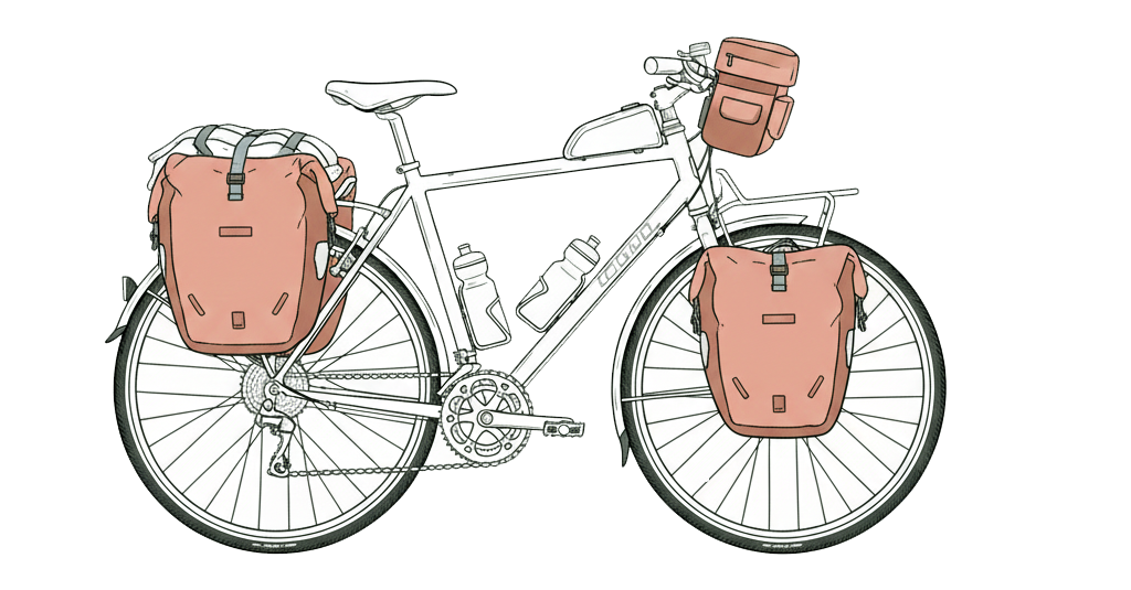 vélo classique avec porte bagages