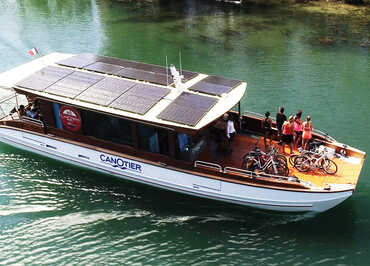 Boat rides with "Les Canotiers BoatnBike"
