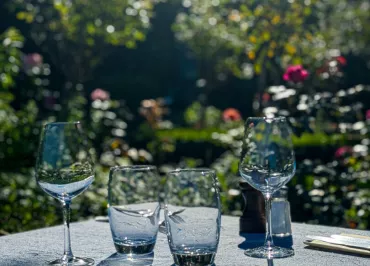 Les terasses du restaurant La Fontaine
