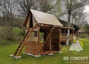 Les Jardins de Privas - Cyclo Cabane