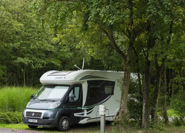 Aire de camping-car au parc d'Olhain
