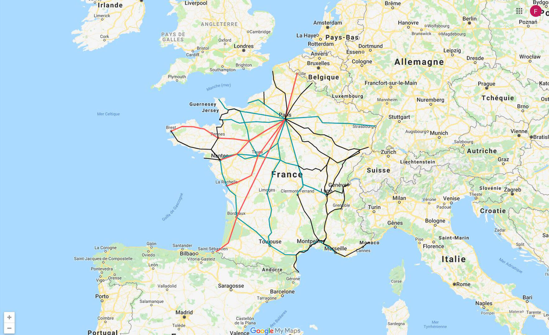 Fahrradmitnahme in den französischen Zügen