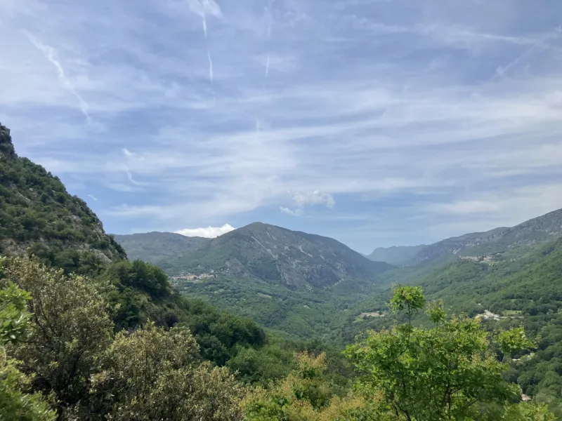 Vue sur les Préalpes d'Azur