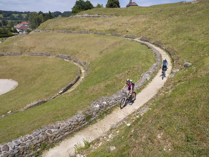 GTJ à VTT près de Mandeure