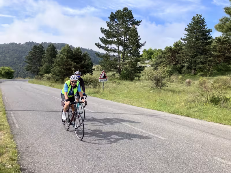 Cyclos au col de La Lèque