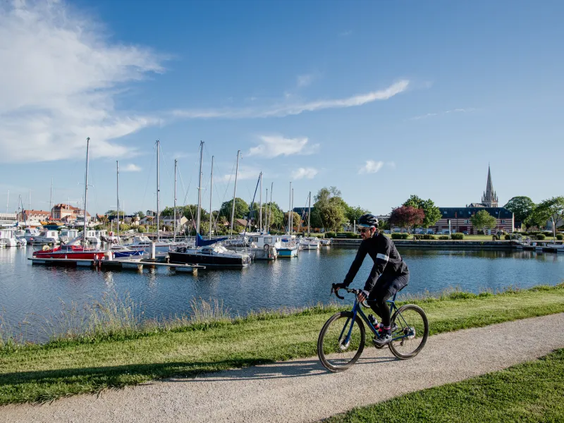 Port de Carentan à vélo