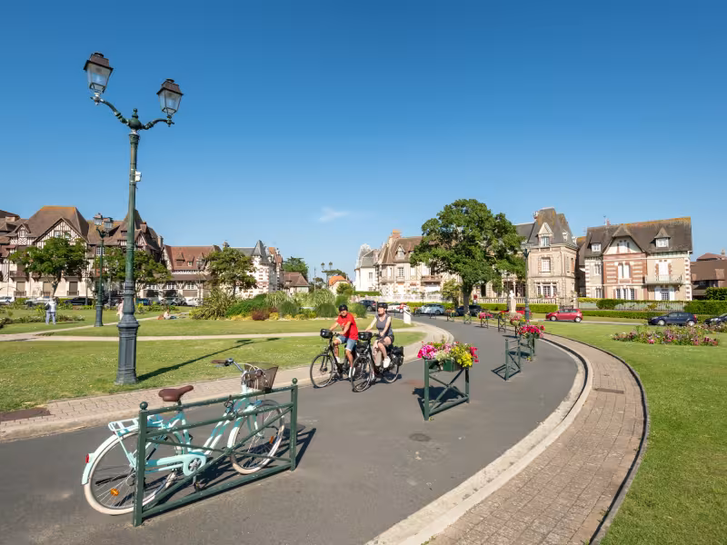 Cabourg à vélo sur La Vélomaritime