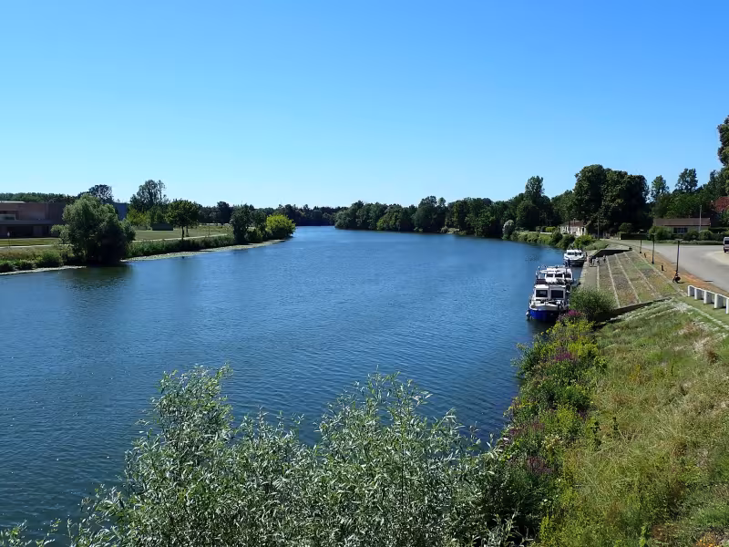 Pontailler : vue sur la Saône