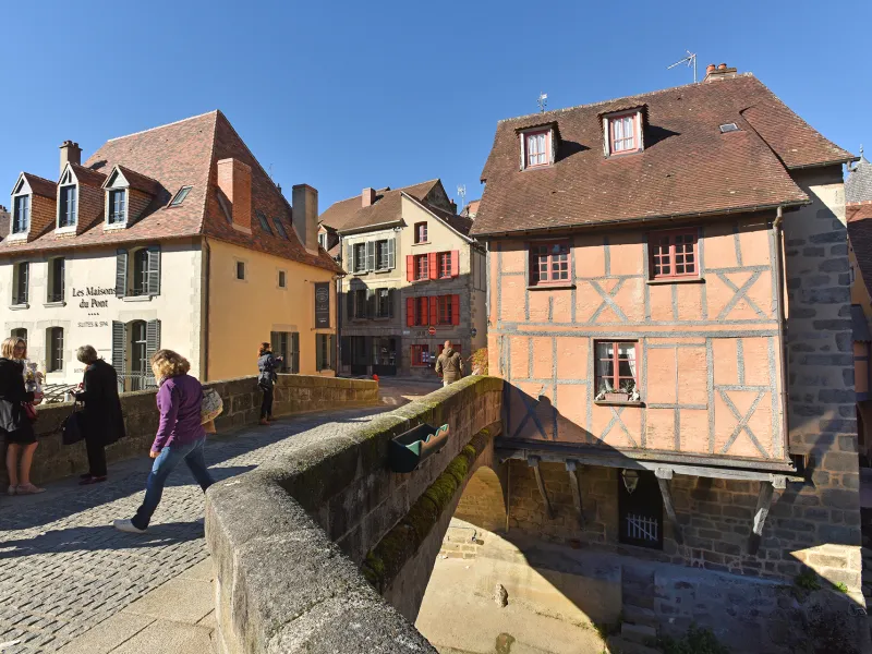 Quartier de la Terrade à Aubusson - vieux pont