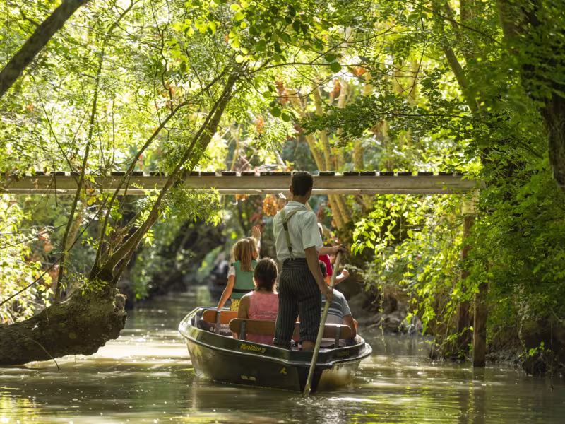 Balade en barque dans le marais poitevin