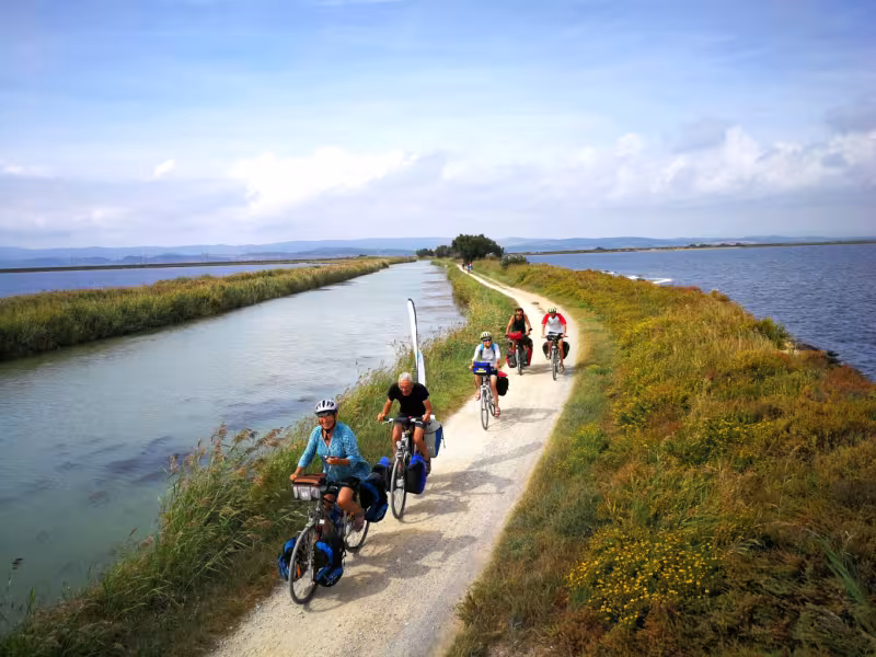 Teiche zwischen Bagès und Sigans auf EuroVelo 8