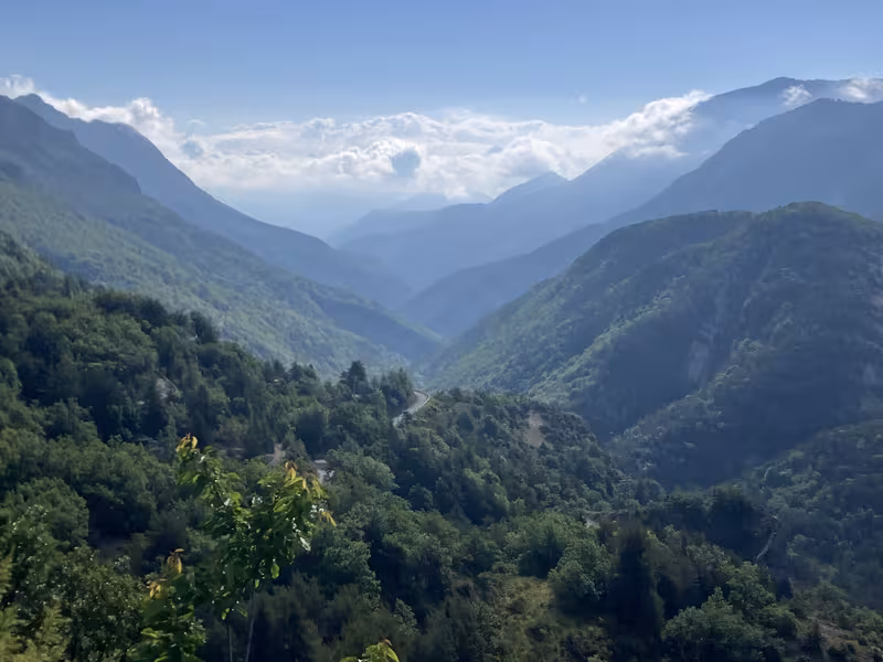 Paysage sur le GT des Préalpes d'Azur