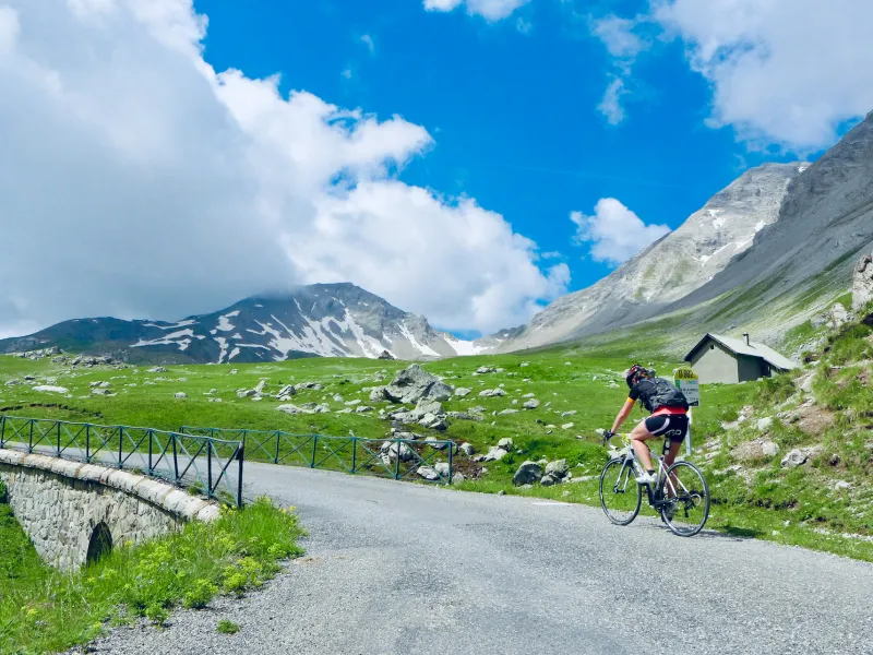 Final du versant nord du col de la Cayolle