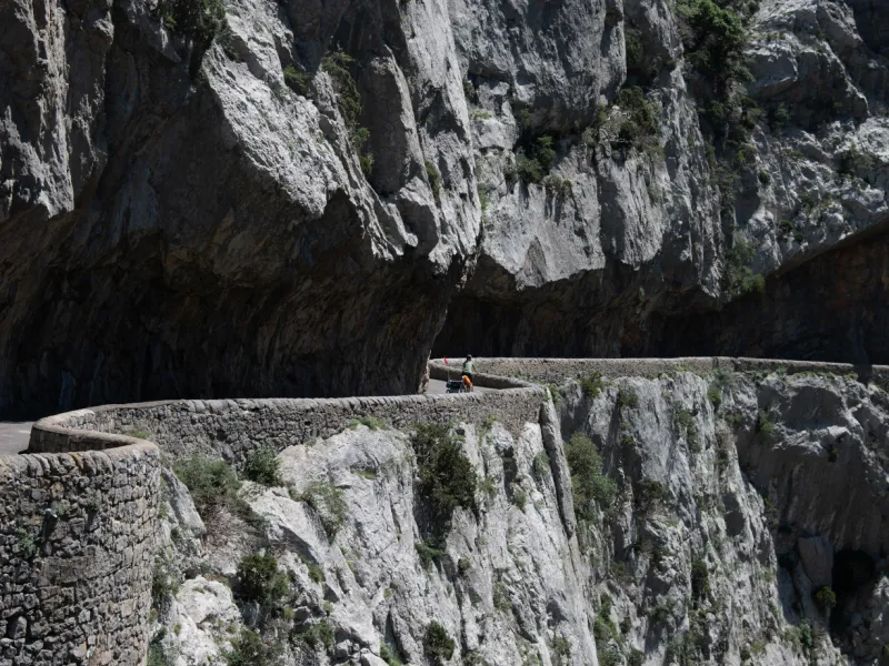 À vélo dans les gorges de Galamus