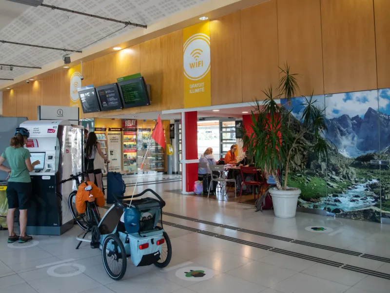 Gare de Lourdes - logistique vélo