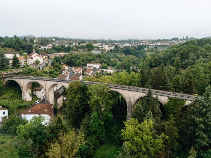 Viaduc à vélo aux abords de Nontron