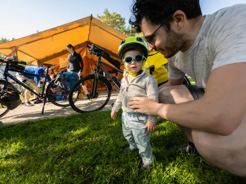 Vélo en famille à La Flèche