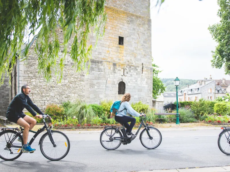 Arrivée à Givet, fin de la Meuse à Vélo en France