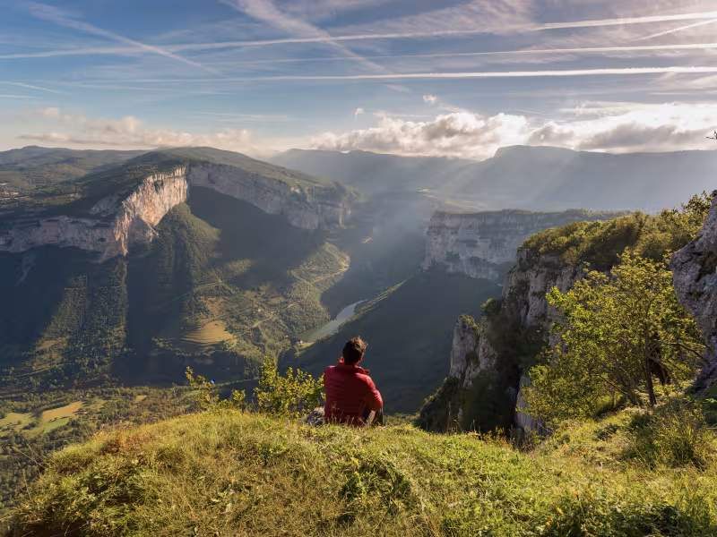 Panorama sur les falaises du Vercors