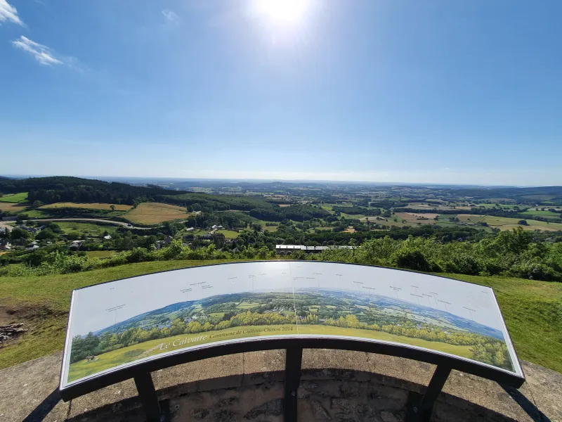 Panorama du calvaire à Château-Chinon