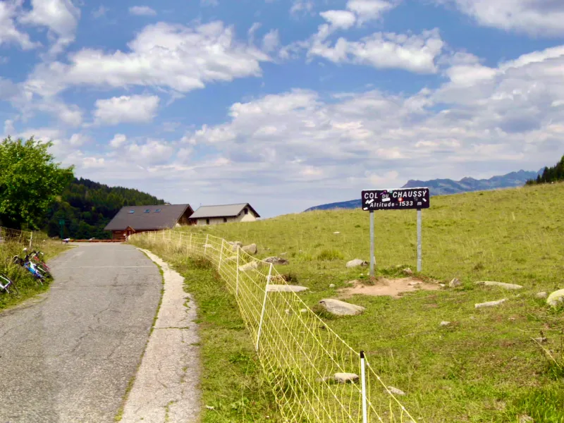 Passage au col de Chaussy
