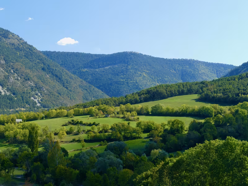 Paysages du Haut-Verdon vers Thorame-Haute