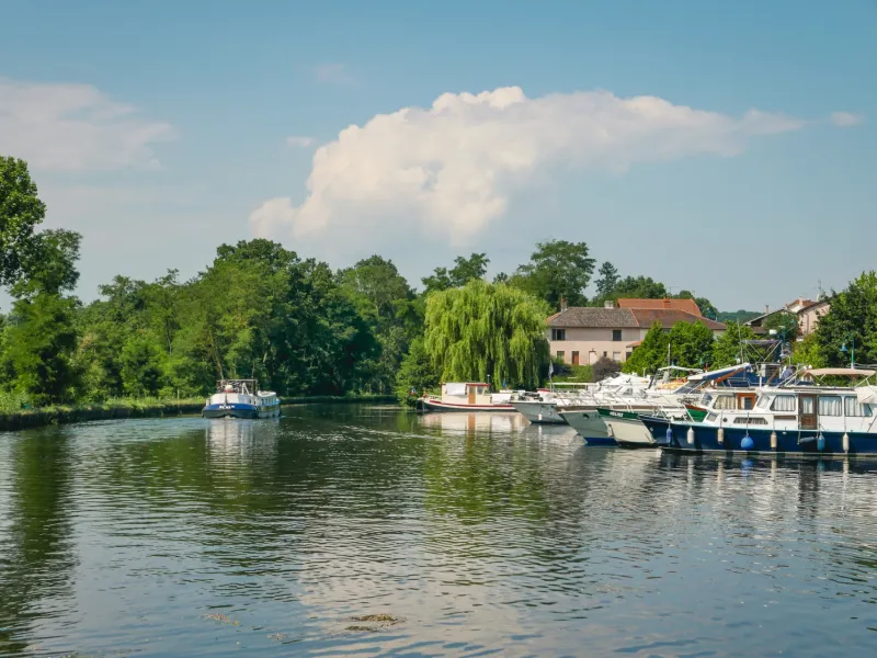 Bateaux sur la Loire à Briennon
