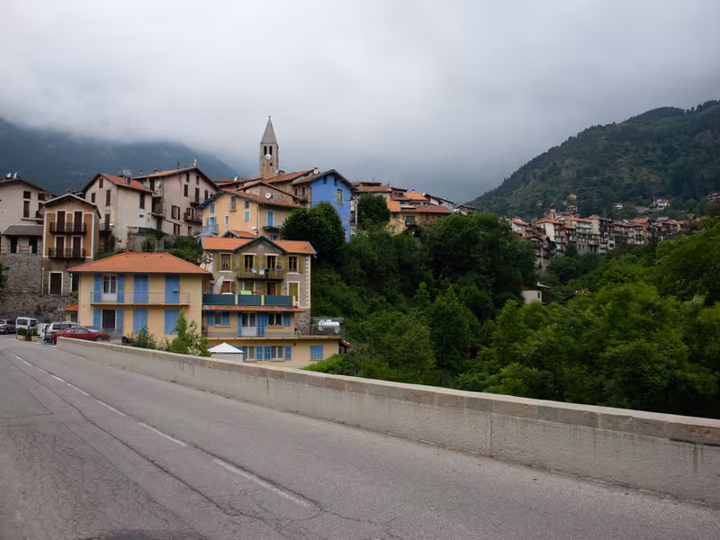 Arrivée à Saint-Martin-Vésubie