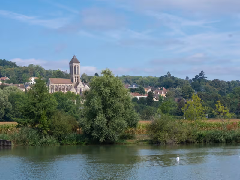 Vue sur-Champagne-sur-Oise depuis L'Isle-Adam