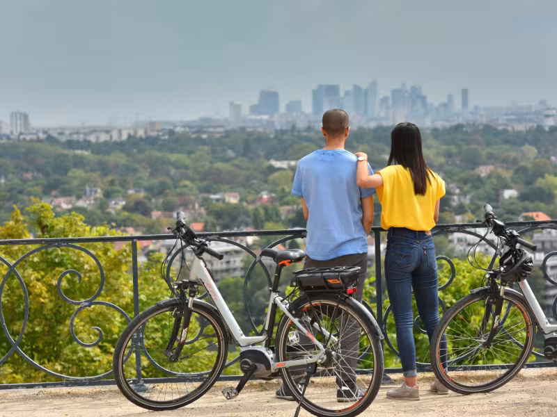 Vue depuis les terrasses à Saint-Germain-en-Laye