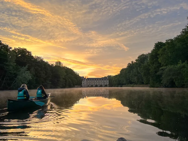 Bivouac en canoe à Chenonceau