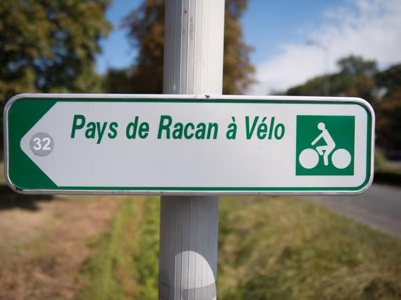 Balisage de la boucle n°32 Pays de Racan à vélo