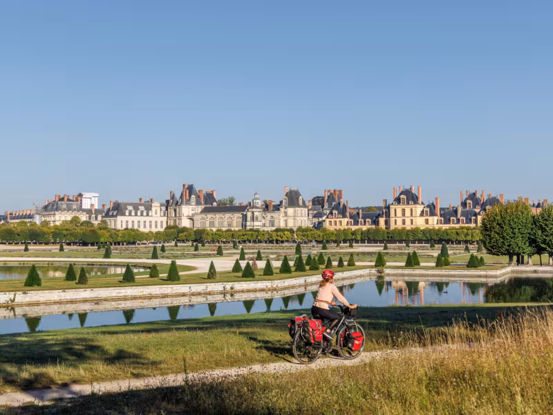 Jardins du Château de Fontainebleau à vélo