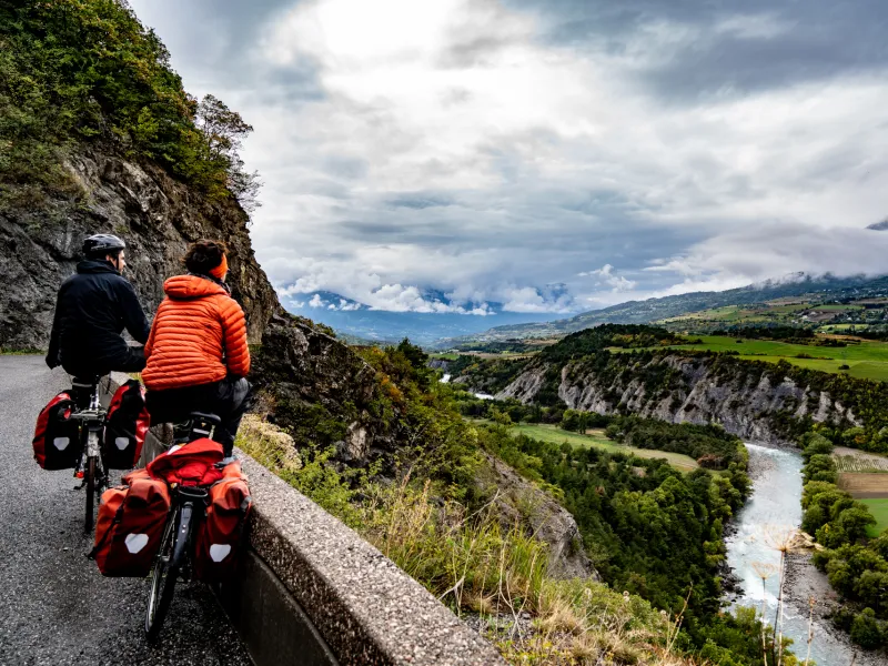 Panorama sur la Durance à vélo