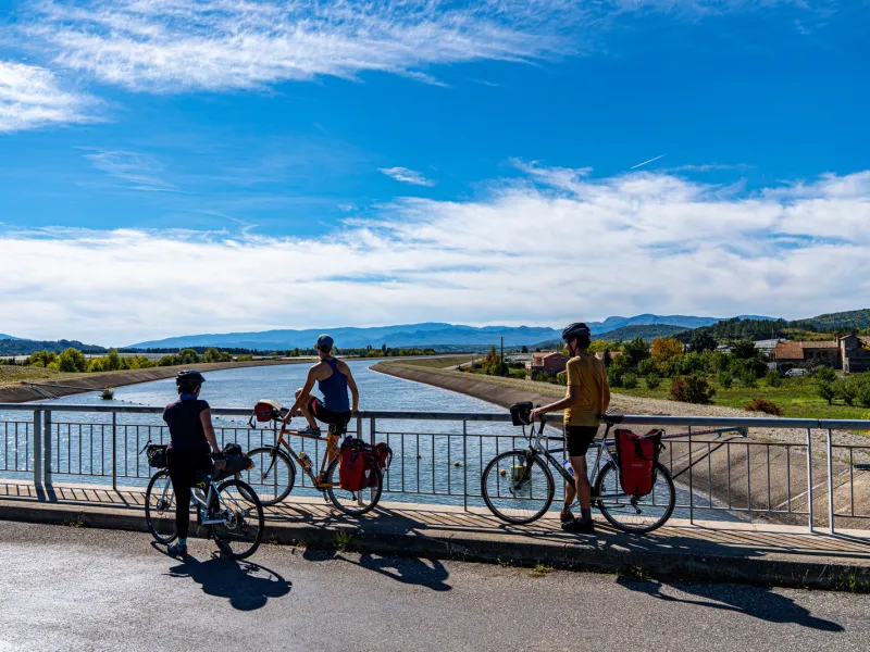 Pont sur la Durance - Balade à vélo
