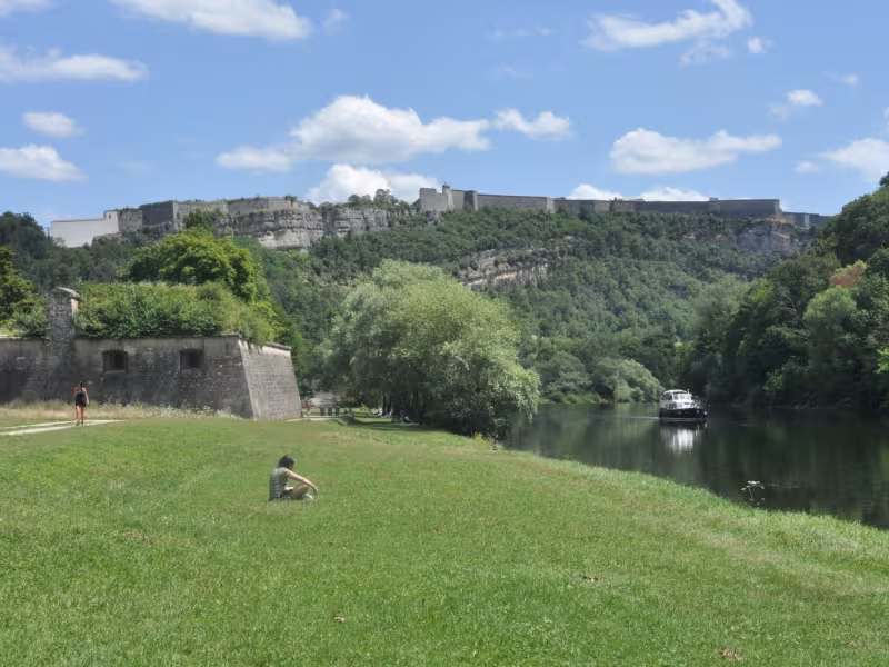 Besançon vue de l'EuroVelo 6