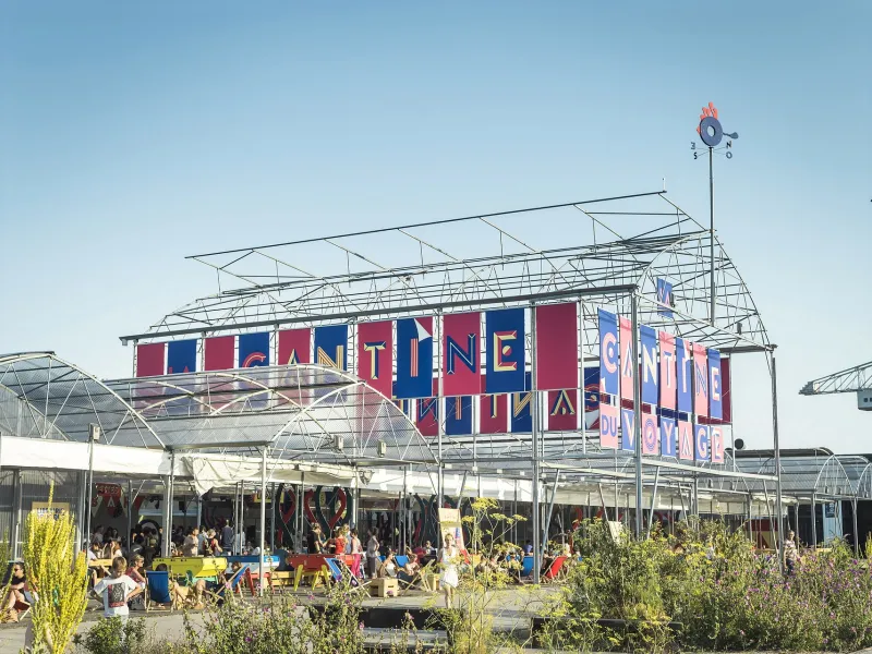 La Cantine du Voyage Nantes 2015 - signalétique par Appelle-moi Papa © Franck Tomps / LVAN