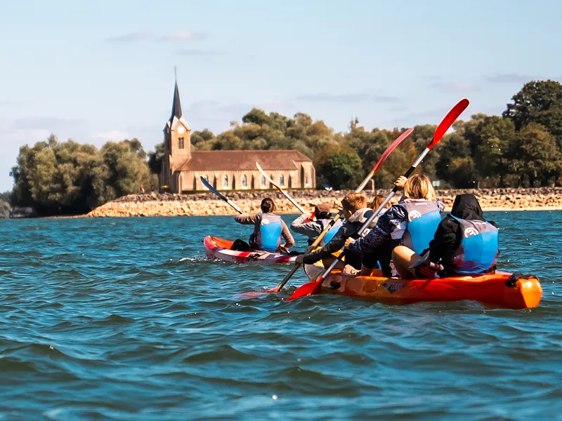 Lac du Der en kayak