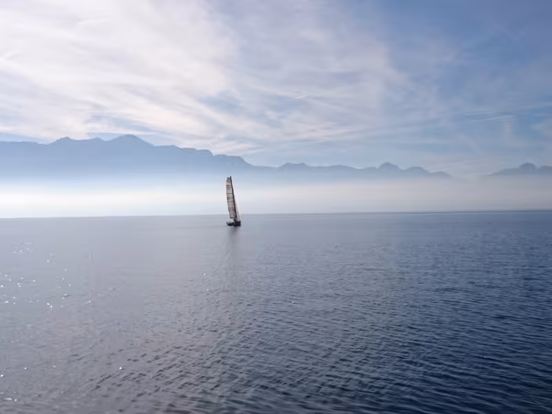 Voilier sur le lac Léman