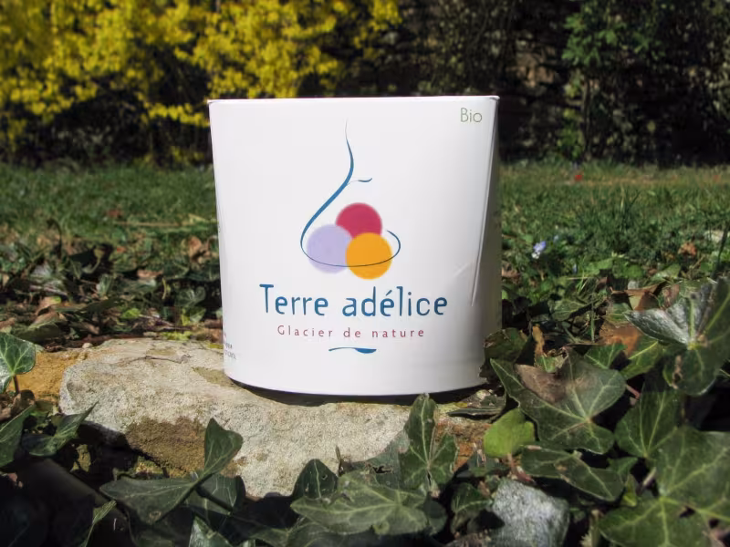 Les glaces Terre adélice, récompense de la journée de vélo sur la Dolce Via