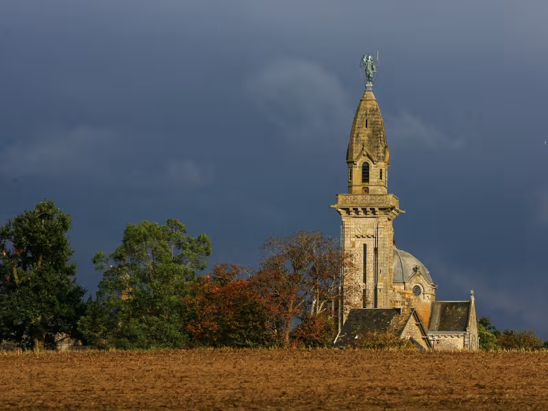 Lignou vue de l'église