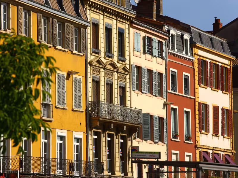 Mâcon et ses façades colorées