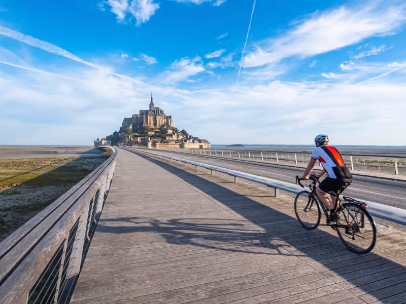 Le Mont Saint-Michel à vélo