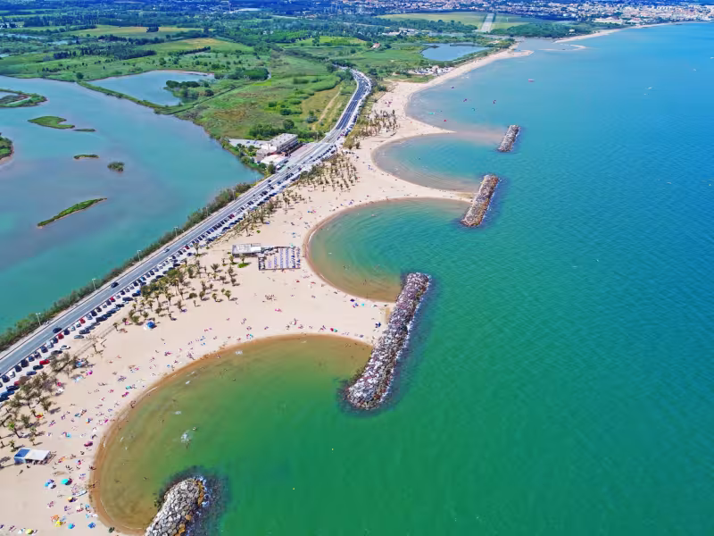 Plage des Esclamandes à Fréjus