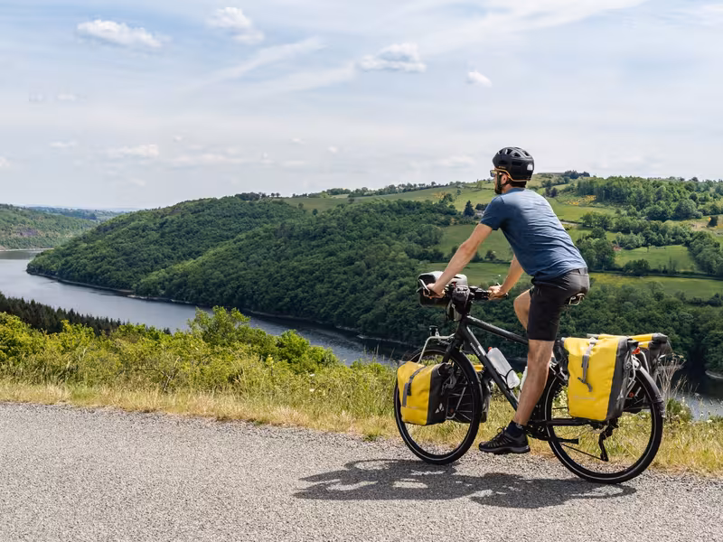 Belvédère sur la Loire sur la boucle vélo F1