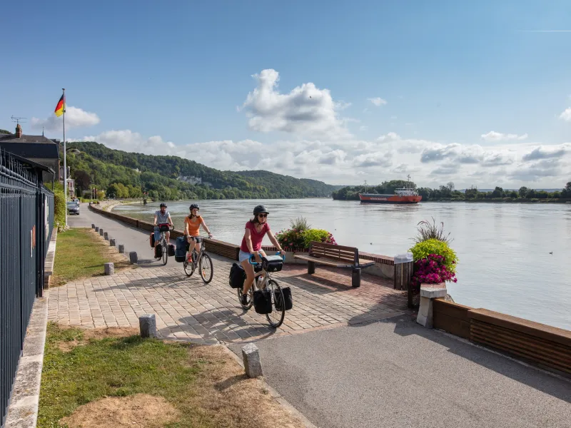 Itinéraire cyclable de La Seine à Vélo à Villequier