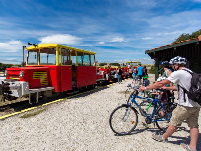 Train touristique à Soulac-sur-Mer