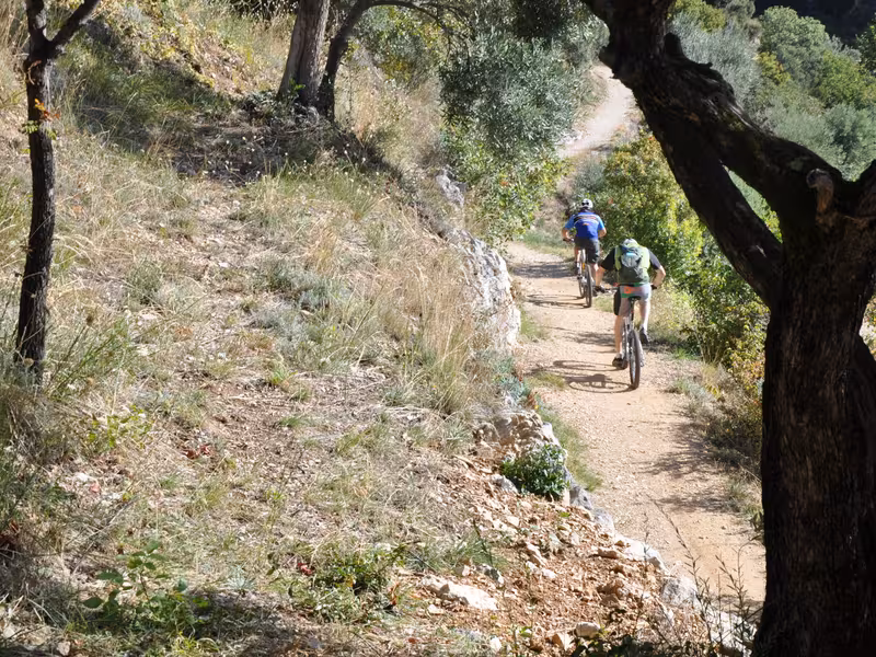 Sentier sur la GT TransVerdon VTT