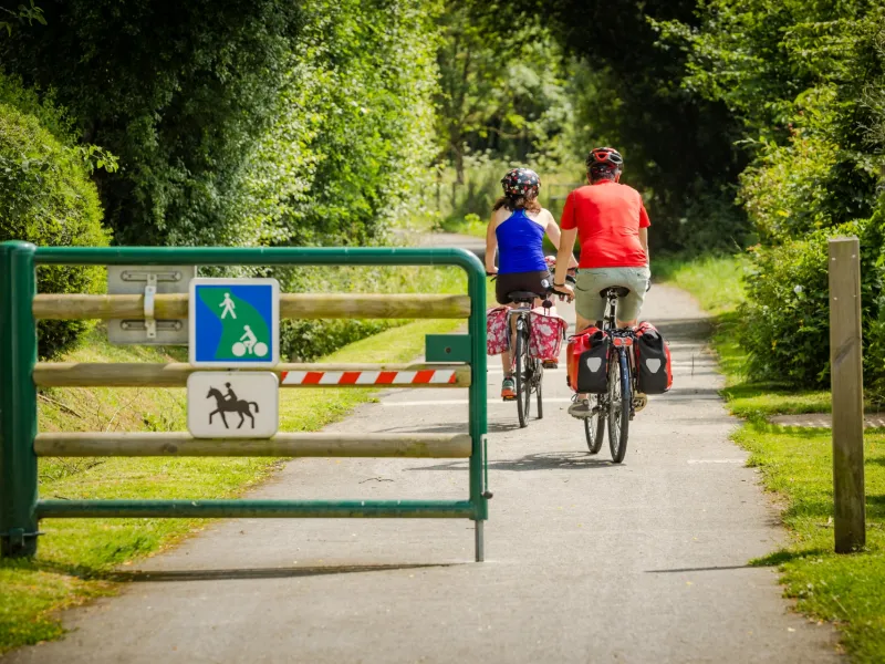 Cyclistes sur La Verdoyante
